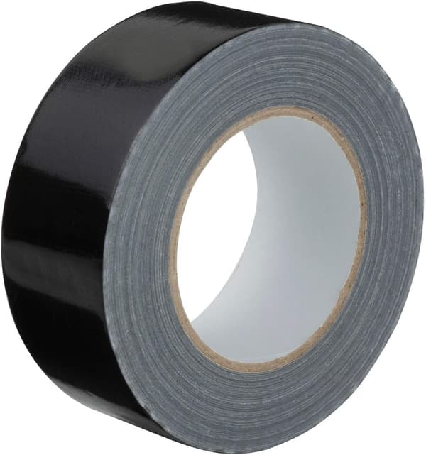 Gaffatape, Sort, 48 mm x 20 m, Meget Stærk, 1 Rulle DXGHC