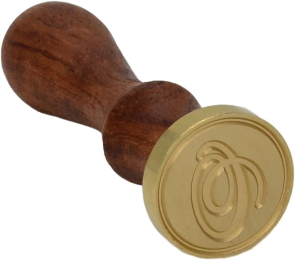 Voksseglstempel forseglingsvoks klassisk initialalfabet retro tre Z001 (O) -