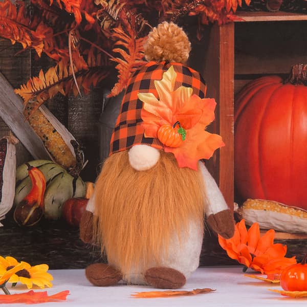 2 Pieces Thanksgiving Plush Gnome Handmade Thanksgiving Decoration