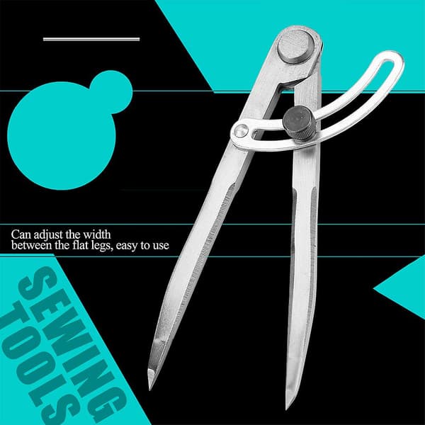 150mm Wing Leather Divider Rotating Tool Spacing Compasses Edge Creaser