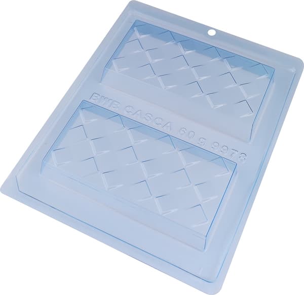Pralinform Dubai Kunafa Sjokoladeform - BWB 9978 - 3-delt form Transparent transparent