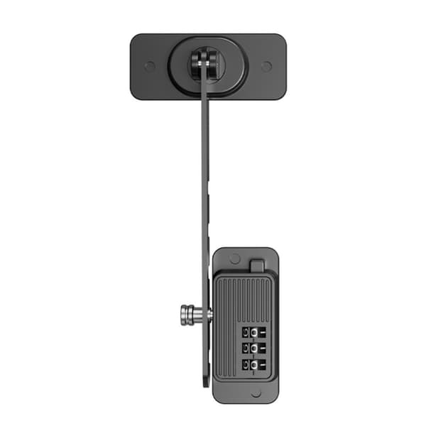 Window Restrictor Lock 2-pack with Ventilation Hook and Combination Lock, ABS+Iron, suitable for sliding glass doors, cabinets, drawers and refrigerators Black Black 212