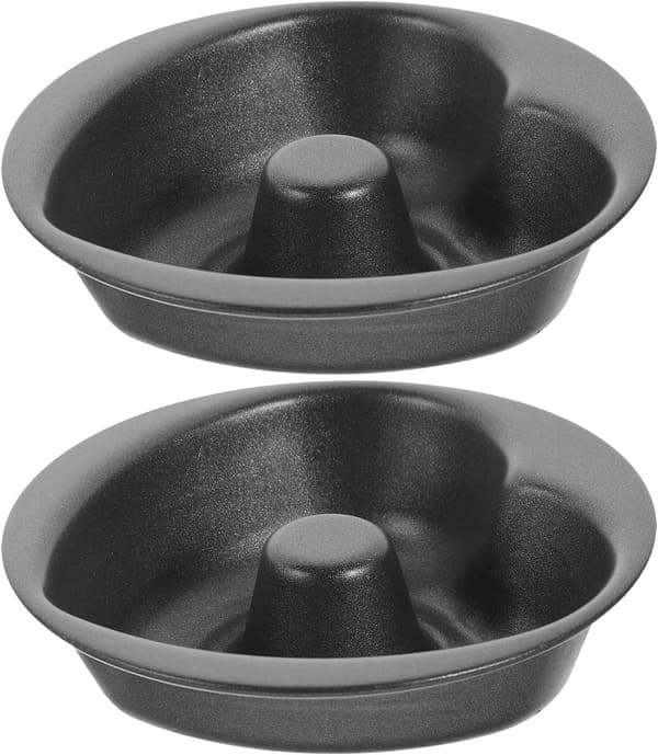 Donutform af kulstofstål bageform 2 stk hjerteformet med non-stick glat