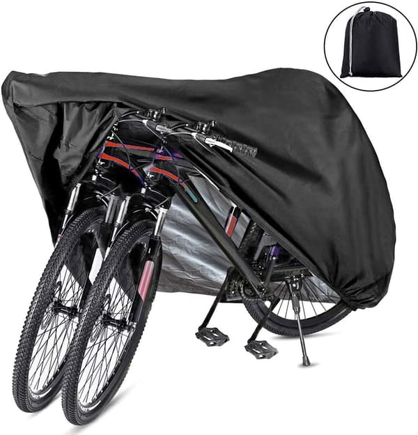 2 Bikes Cover, Black 210D Waterproof, Dustproof, Rainproof DXGHC