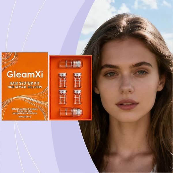 GleamXi Hair Revitalization Solution - Scalp Serum, 5 Ampoules Set