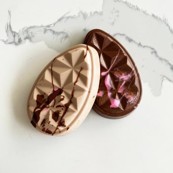 Pralinform Ägg Chokladform - BWB 10062 - Special 3-delsform