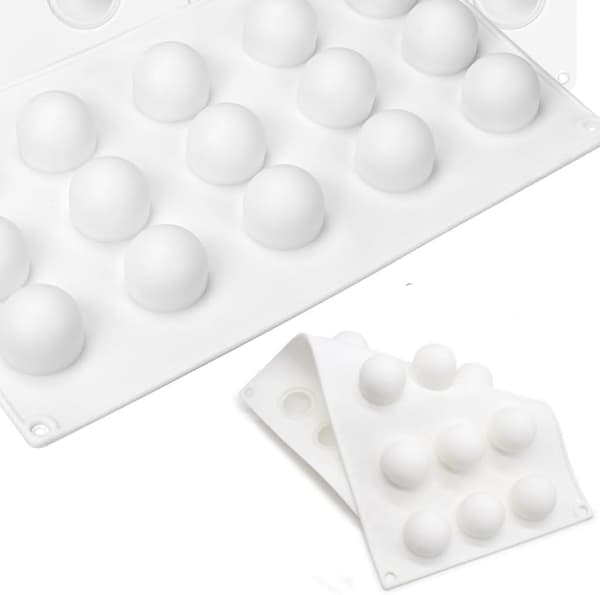 Silikonform Kuler 4cm – 15 Hull | For Sjokolade, Mousse & Dessert