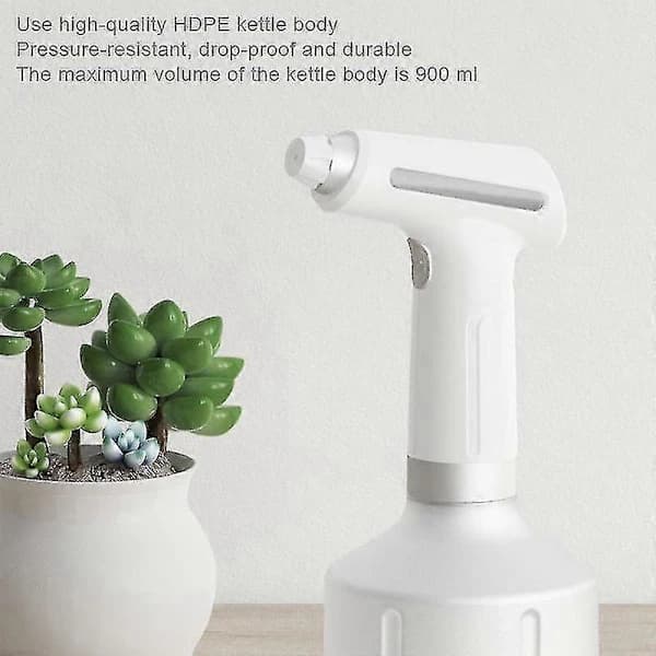 NA/Automatic spray bottle for household use, USB rechargeable water sprayer for planting White