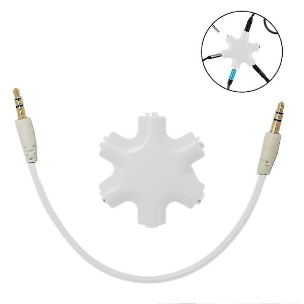 Multi Hovedtelefon Audio Splitter Stik Multi Hovedtelefon Splitter, 3.5mm Audio Stereo Splitter