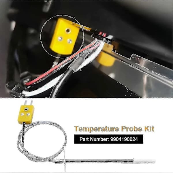 Temperature Sensor Replacement for Masterbuilt Gravity Series 560 800 1050, Stainless Steel Grill Sensor for Digital Charcoal Grills