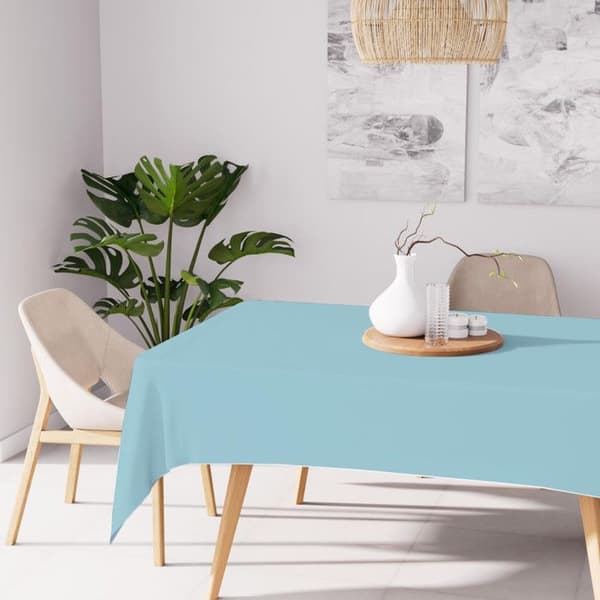 Rektangulær pletafvisende dug 140X200 cm ALIX blå gletsjer, fra Soleil d'Ocre Blå