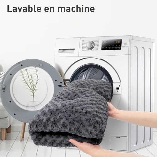 Hundeseng til store og mellemstore hunde, vaskbar, blød, åndbar, kæledyrsseng, mørkegrå, 90*8*60 cm