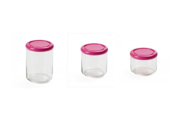 Sanaliving Oppbevaringskrukke Rund sett 3 deler multifärg multicolor