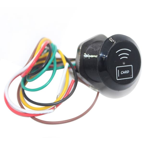 Mini Vanntett IP68 RFID Nærhetskortleser 13.56 MHz Wiegand26/34 IC-kortleser for Dørkontrollsystem