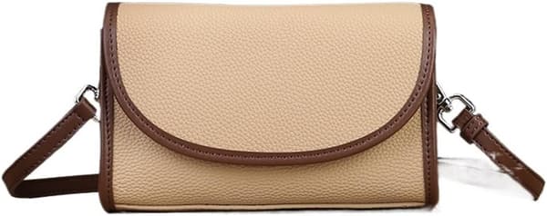 Ægte Læder Skuldertaske (Beige)