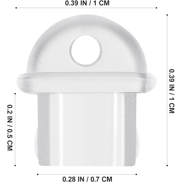 10 stk Ladeportdeksler Mobile Støvplugger Ladeporttilbehør PVC Ladeportdeksler for Micro USB