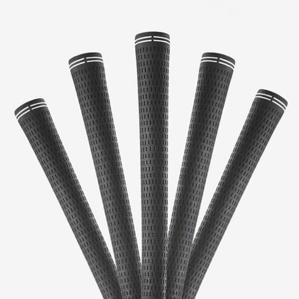 Set of 13 Standard Black Rubber Golf Grips, Non-Slip, Precise Control, Enhanced Stability