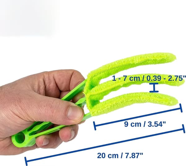 Rengöringsborste, 2-pack, för persienner, rullgardiner och lameller