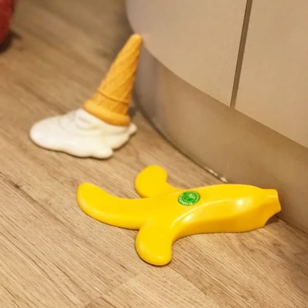Bananformet dørstopper - Nyhed Sjov dørstopper Frugt