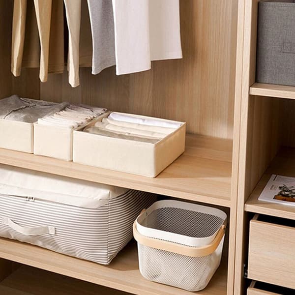 1 Set Underwear Storage Box Desk Organization Box Panties Socks Bra Box Foldable Storage Divider Wardrobe Organizer (B)