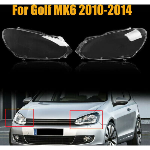 for Golf 6 -MK6 2010-2014 Car Headlight Lens Lampshade Shell (Left Side)