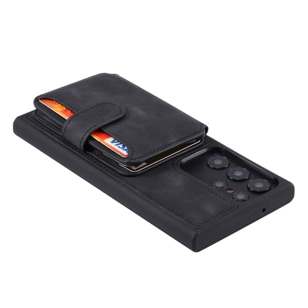 (Galaxy S22, Bog Sort) Etui til Samsung Galaxy S22 5G, Samsung S