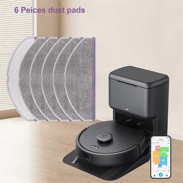 Microfiber Pads Replacement Mop Pad Compatible for L60/L60 Hybrid/L60 /L50 Series Robot Vacuum Cleaner