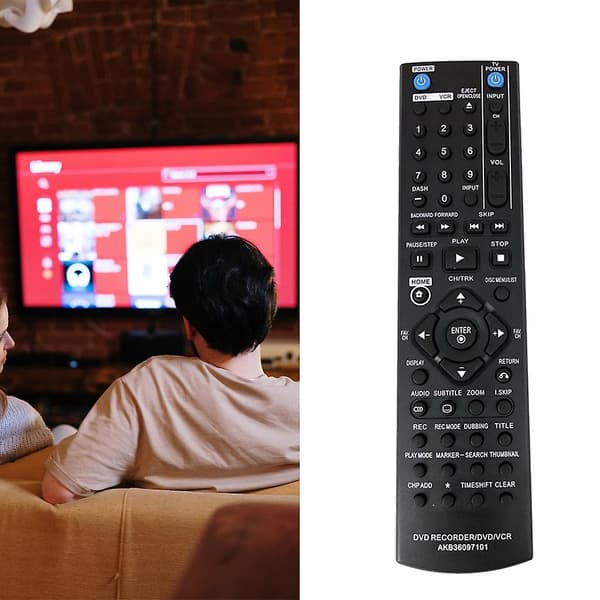 Fjernkontroll for LG DVD-spiller, erstatningskontroll AKB36097101 RC397H-M