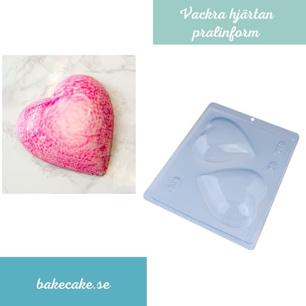 Pralinform Hjerte 200g Sjokoladeform - BWB 20