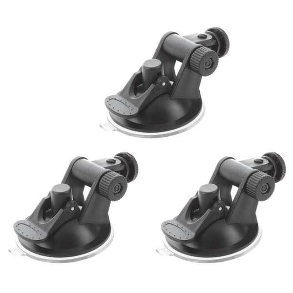 3X Mini Car Suction Cup Mount/4 Threads for Hero Sports Camera NEW