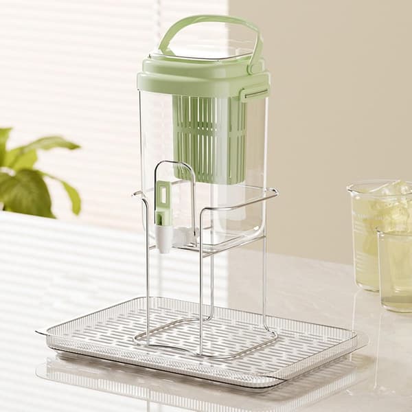 dryckesdispenser, utomhusbehållare, med kran och filter ljusgrön C Hellgrün C