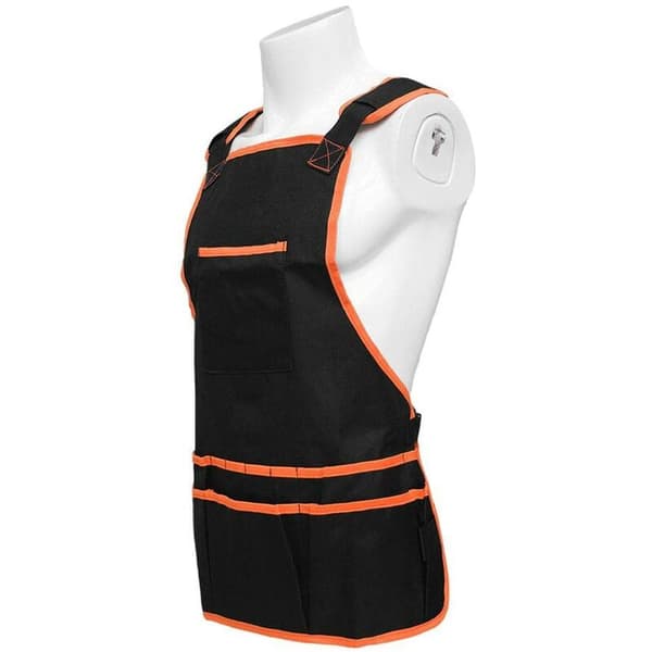 Triomphe Garden Apron Adjustable Double Fabric Oxford Work Apron with Pockets