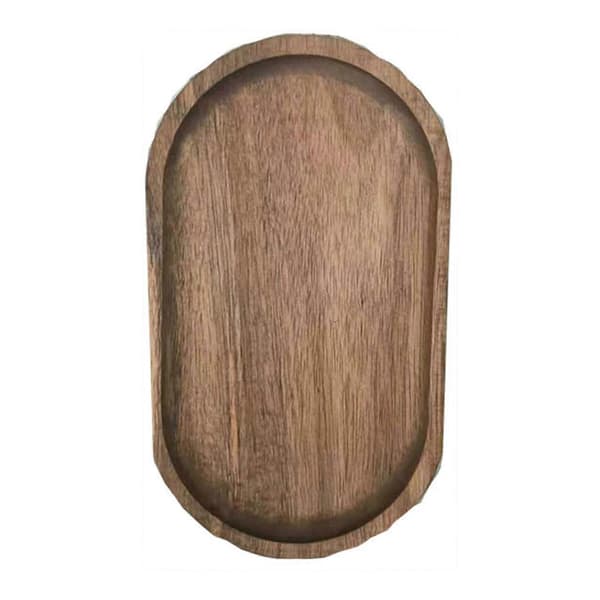 Feeding Plate Oval Shape Stackable Wooden Dessert Sushi Serving Tray Kitchenware A A
