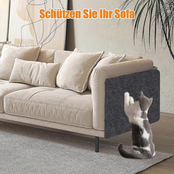 Cat Scratch Mat, Self-Adhesive Replacement Pads for Cat Trees, DIY Cuttable Scratch Mat for Cats to Protect Sofa 30x30cm 30x30cm