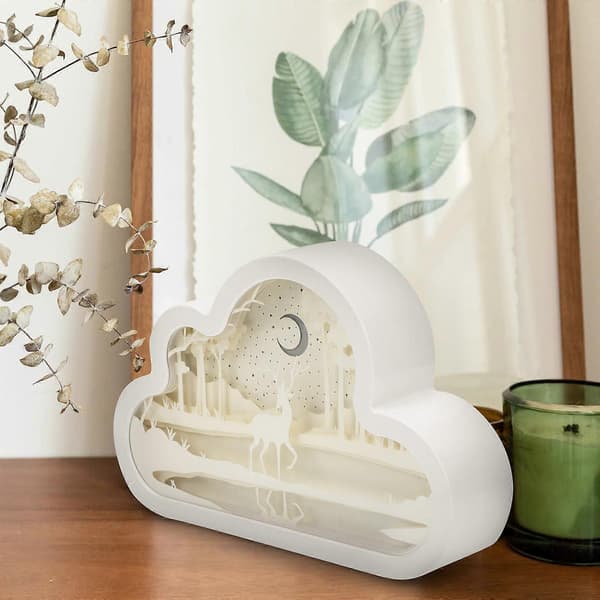 Cloud Paper Carving Lamp 1 Set Decorative Night Light for Home Decor[DB]