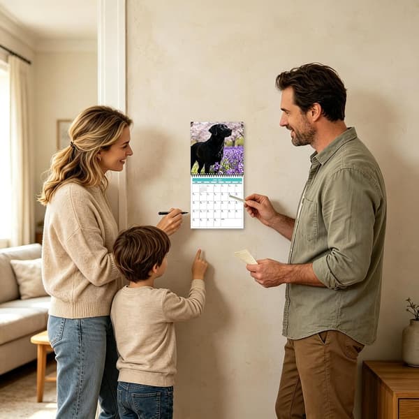 Hundekalender 12-måneders hundeutskriftsplanlegger Plakatplan -