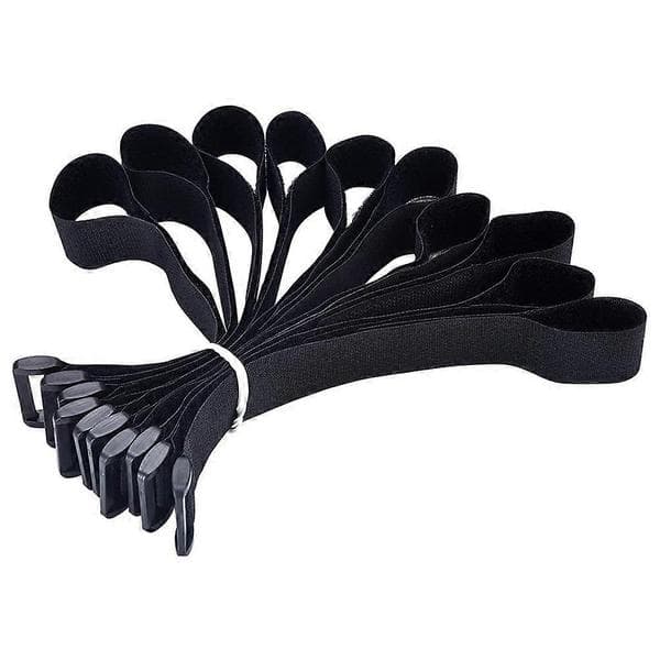 Praktiske og smukke kabelbindere Slangeklemmer Kabelbindere Stropper Barnevogn Camping 10 stk.
