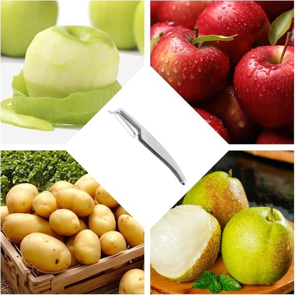 Compact Stainless Steel Vegetable Peeler, Non-Slip and Ergonomic, for the Kitchen
