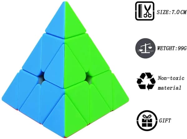 Rubiks pyramid - 3x3 pussel Rubiks kub