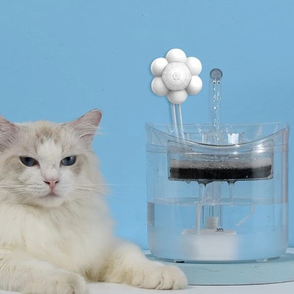 Vattenfontän med rörelsesensor för katt och hund, infraröd