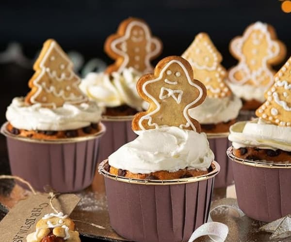 Muffinsform med låg 25 stk. Cupcakesform Aluminium Kaffebrun
