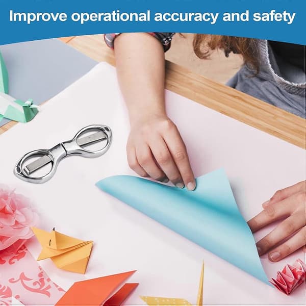 Folding Scissors - Foldable Portable Pocket Knife, Multipurpose Hospital Care Scissors, Silver, Outdoor Survival Tool [DB]