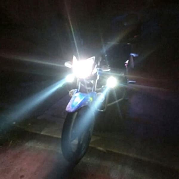 Motorsykkel 30W LED Tåkelys Hvit Lampe Frontlys