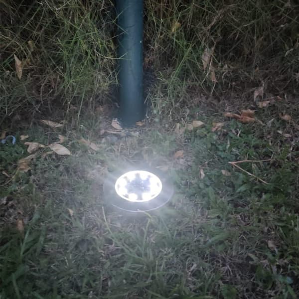 Solcellelamper Udendørs Have, Dæklamper Sol - 8 LED, Udendørs