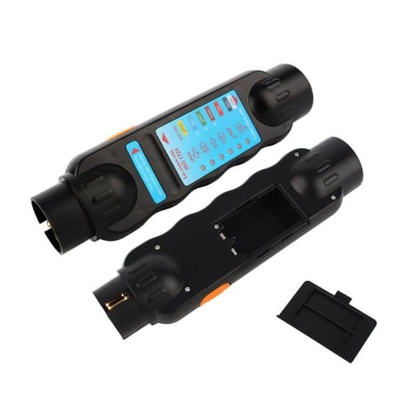 Diagnostic Tool - 7-Pin Trailer Tester - Black - 12V - Dimensions 20x5x4cm