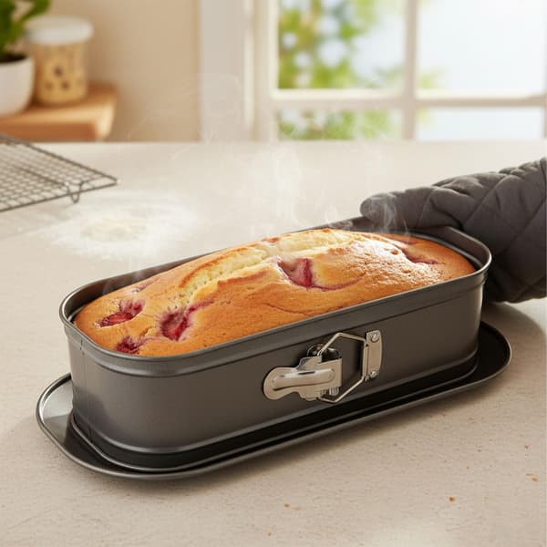 Bageform med spildbeskyttelse, non-stick kulstofstål 570