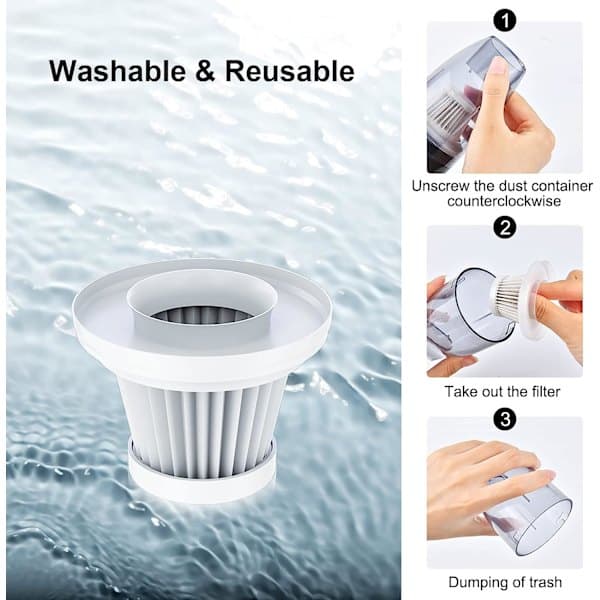 Cordless Handheld Vacuum Cleaner - Rechargeable Mini Car Vacuum Cleaner C