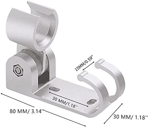 Roterende dusjhodeholder skinnende aluminium DIY marmor sterk dusj