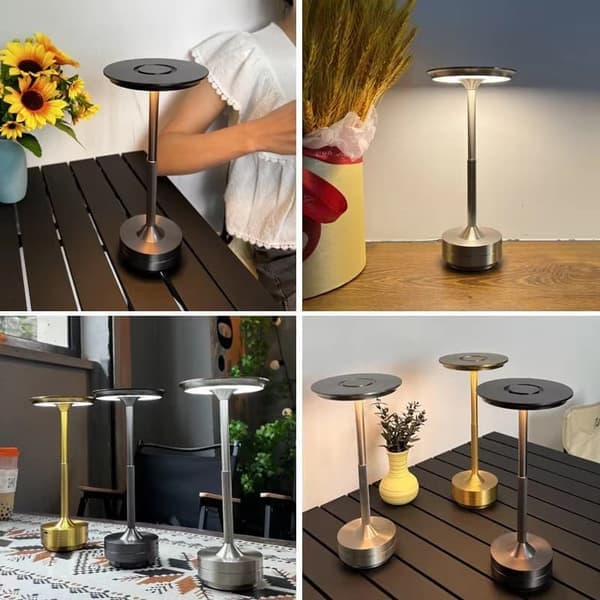 Bordlampe Trådløs / Skrivebordslampe - LED-lampe, 3-trins lysdæmper