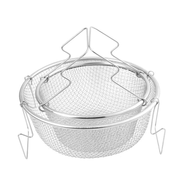 Kurv med sølvmetallhåndtak 18 cm
